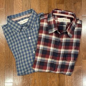 Two Normal Brand long sleeve button ups - both size XL.